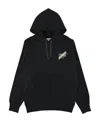 Charlie Luciano Black Logo Detail Hoodie In Black