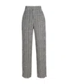 Charlie Luciano Knitted Casual Pants In Gray