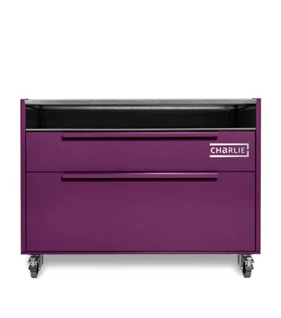 Charlie Oven Charlie Outdoor Island Cabinet In Burgundy