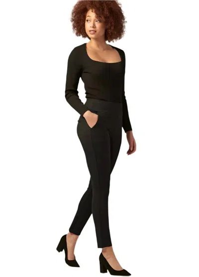 Charlie Paige 4-way Stretch Ponte Pants In Black