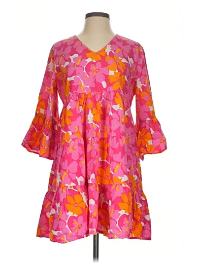 Pre-owned Charlie Paige Casual Dress In Pink