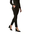 Charlie Paige Curvy Ponte Pant In Black In Black