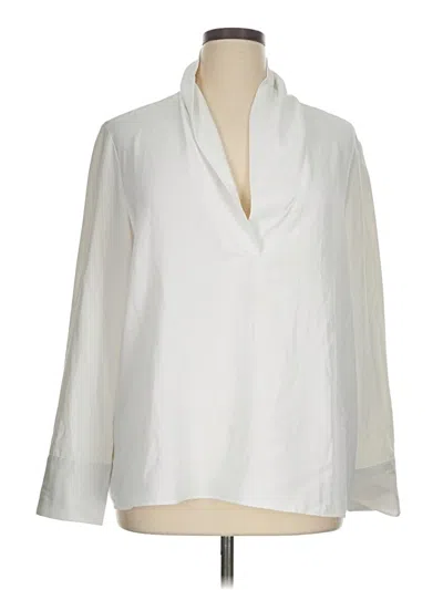 Pre-owned Charlie Paige Long Sleeve Blouse In Ivory