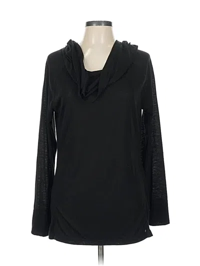 Pre-owned Charlie Paige Long Sleeve Top Black Cowl Neck Tops