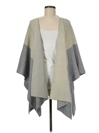 Pre-owned Charlie Paige Poncho In Gray