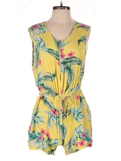Pre-owned Charlie Paige Romper In Yellow
