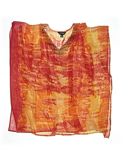 Pre-owned Charlie Paige Swimsuit Cover Up In Orange