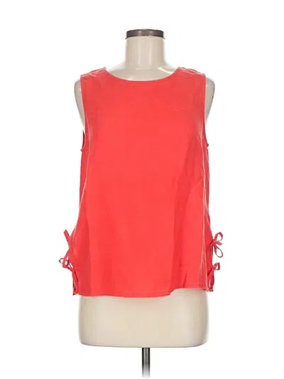 Pre-owned Charlie Sleeveless Blouse In Red