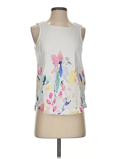 Pre-owned Charlie Sleeveless Blouse In White
