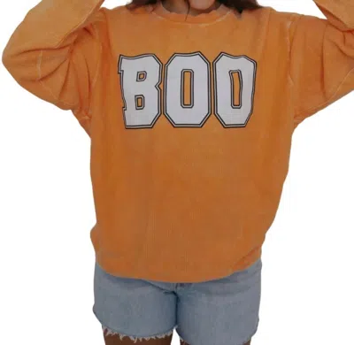 Charlie Southern Boo Corded Sweatshirt In Orange