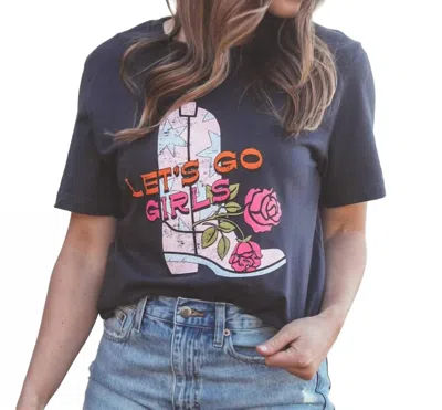 Charlie Southern Let's Go Girls Graphic Tee In Black