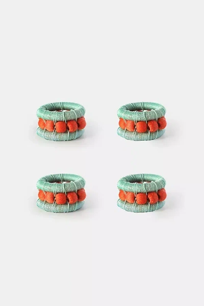 Charlie Sprout Berry Napkin Rings In Mint