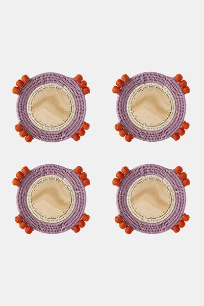 Charlie Sprout Cluster Coasters In Purple