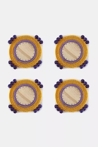 Charlie Sprout Cluster Coasters In Yellow