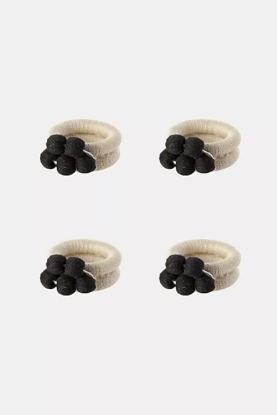 Charlie Sprout Cluster Napkin Rings In Beige