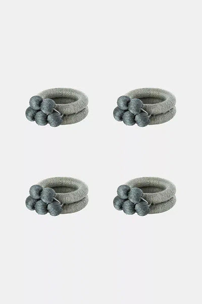 Charlie Sprout Cluster Napkin Rings In Blue