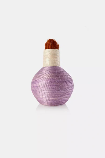 Charlie Sprout Colorblock Ostrich Vase In Purple