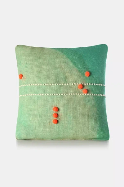 Charlie Sprout Convex Pillow In Green