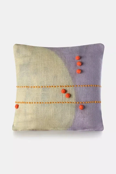 Charlie Sprout Convex Pillow In Purple