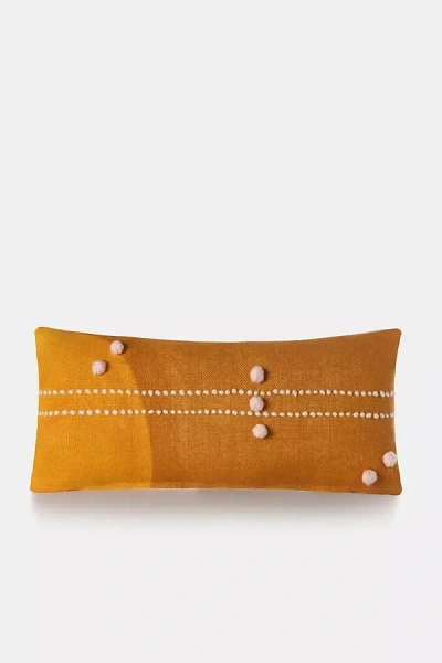 Charlie Sprout Convex Pillow In Yellow