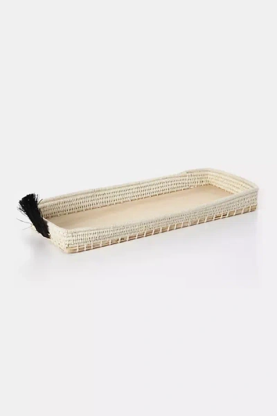 Charlie Sprout Mini Fan Bread Basket In Beige