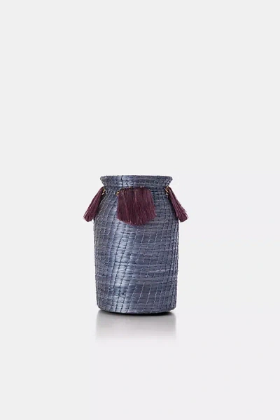 Charlie Sprout Mini Fanned Out Vase In Blue