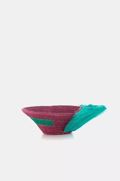 Charlie Sprout Plume Mini Basket In Pink