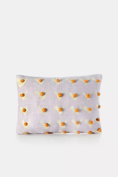 Charlie Sprout Wing Pillow In Purple