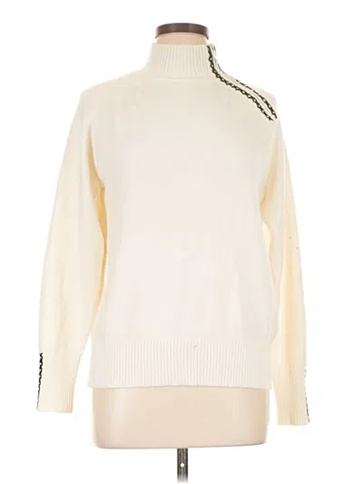 Pre-owned Charlie Turtleneck Sweater In White