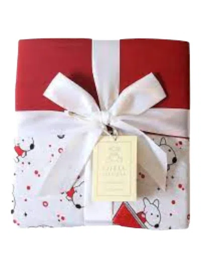 Charlies Project Baby's Spot On Reversible Bamboo Blanket In Red Multi