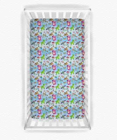 Charlies Project Storytime Bamboo Crib Sheet In Toy Story In Blue