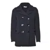 Charlott Double-breasted Pocket Jacket In Blue