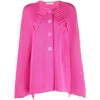 Charlott Wool Capes In Pink