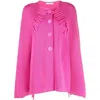 Charlott Wool Capes In Pink
