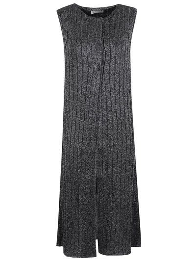 Charlott Chic Wool Waistcoat For Women In Gray