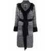 Charlott Black  White Coats In Multicolor