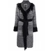 Charlott Black  White Coats In Multicolor