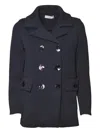 Charlott Double-breasted Pocket Jacket In Blue