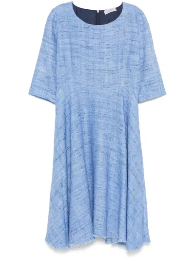 Charlott Flared Midi Dress In Multicolor