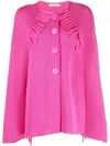 Charlott Wool Capes In Pink