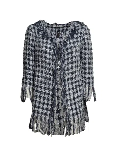 Charlott Fringe-trimmed Tweed Jacket In Multi