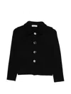 Charlott Pocket Button Jacket In Black