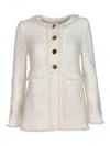 Charlott Fringed Jacket In White