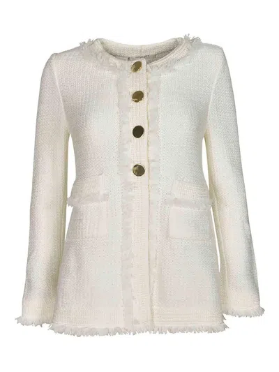 Charlott Fringed Jacket In White