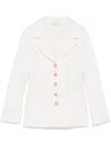 Charlott Knitted Blazer In White