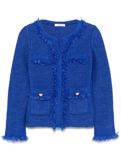 Charlott Lurex Jacket In Blue