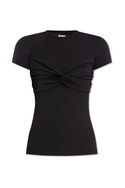 Charlott Rotate Woven T-shirt In Neutral