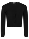 Charlott Soft Wool Jacket With Button-down Front In Black
