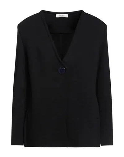 Charlott Woman Cardigan Midnight Blue Size M Cotton