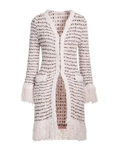 Charlott Woman Cardigan Pink Size M Cotton, Viscose, Linen